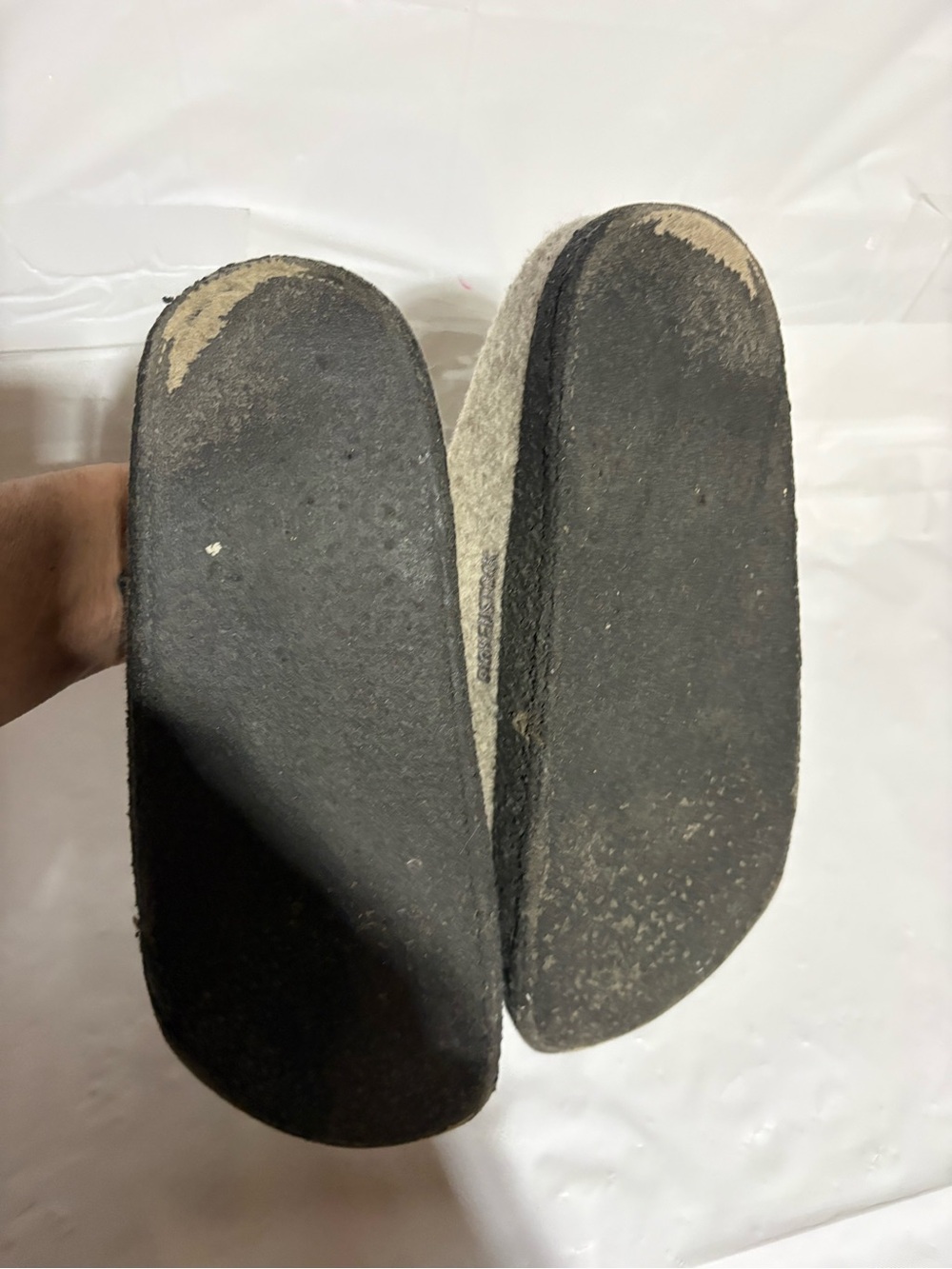 Birkenstock Felt Slip-On Clog in Beige - Picture 8 of 16